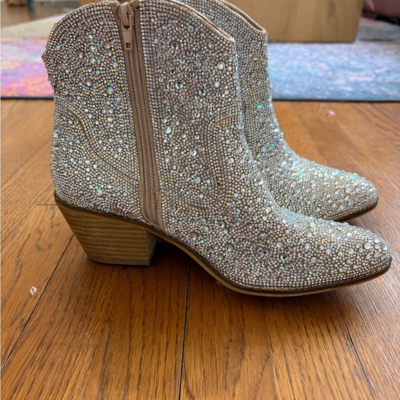 Hey Girl Shoes - Rhinestone boots- Hey Girl by Corkys Shine Bright Rhinestone Boots